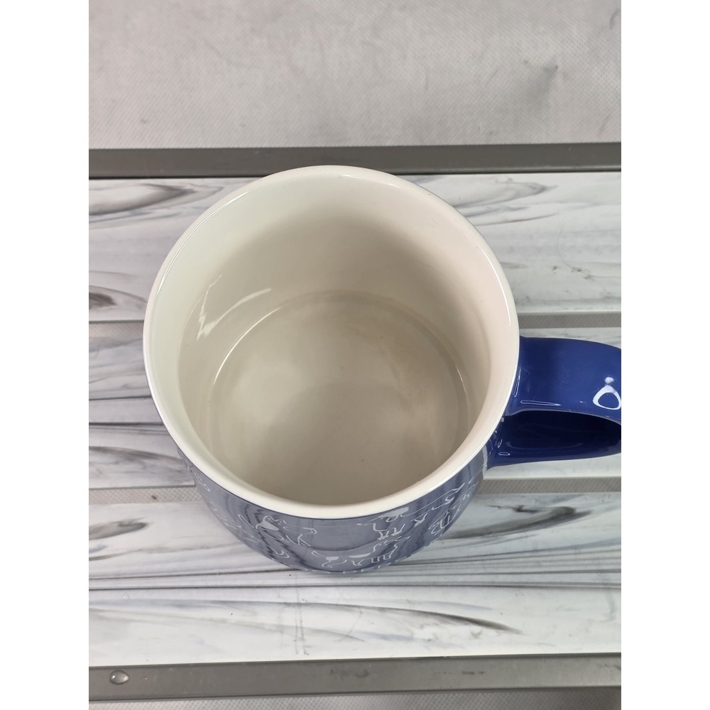 Parker Lane Dog Person, Blue White Inside Dogs Breeds Tea Coffee Mug 16 oz (274) - Picture 3 of 5